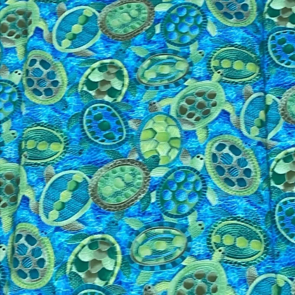 Dog Pet Cat Mat/Bed, Green Teal Turtles, 18 x 24